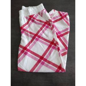 Colsie Pink and White Joggers with Pockets